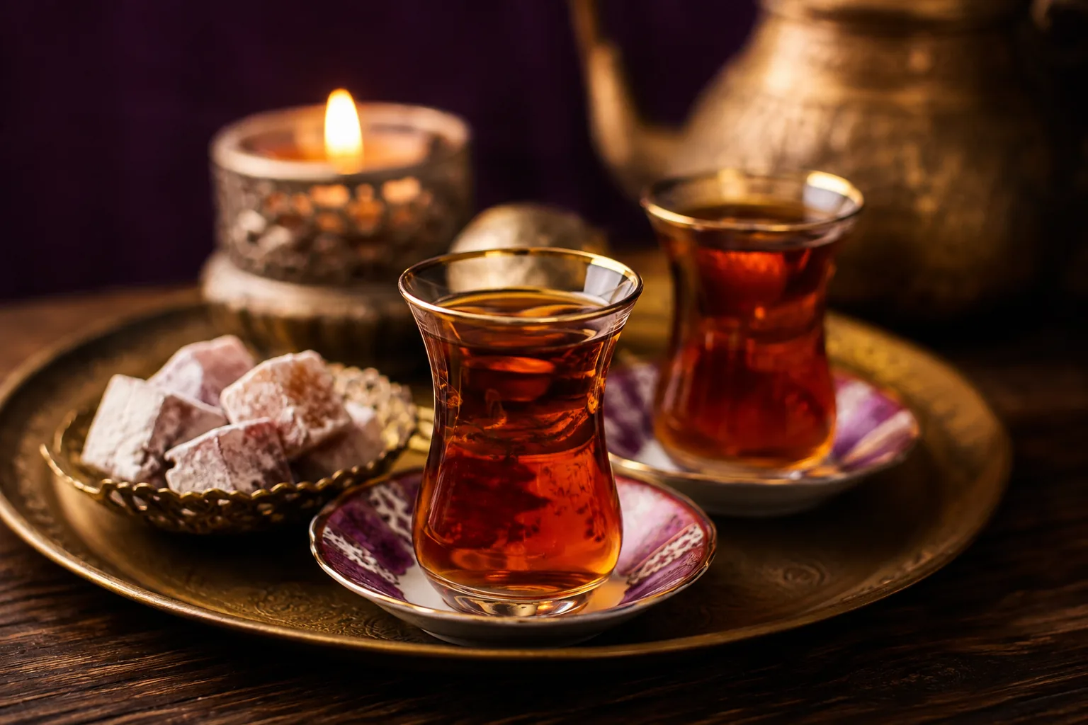 Karşılama çayı servisi — Lila Spa, Ataköy misafirlerine hizmet veren salon